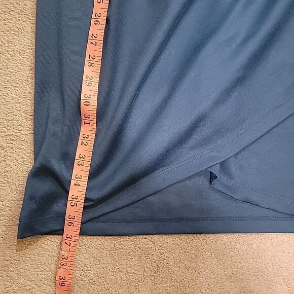 AVLN studio teal side ruched tank dress sz med - Picture 6 of 9